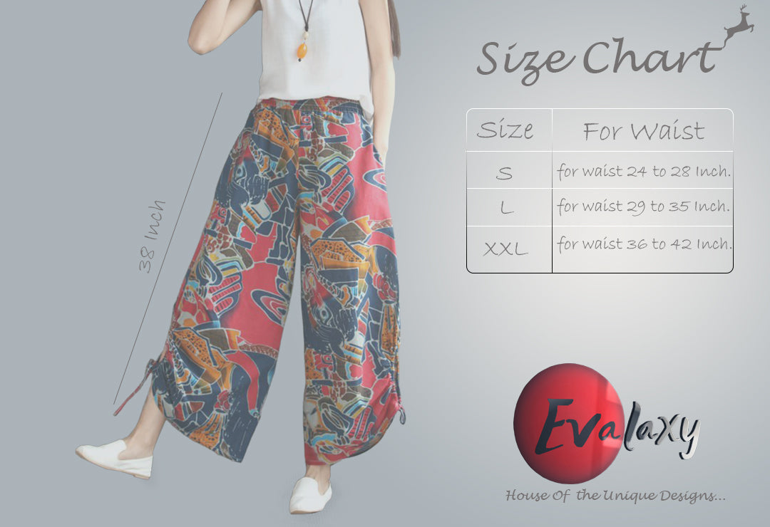 Abstract Pink Stylish Reyon Blend Plazo For Women