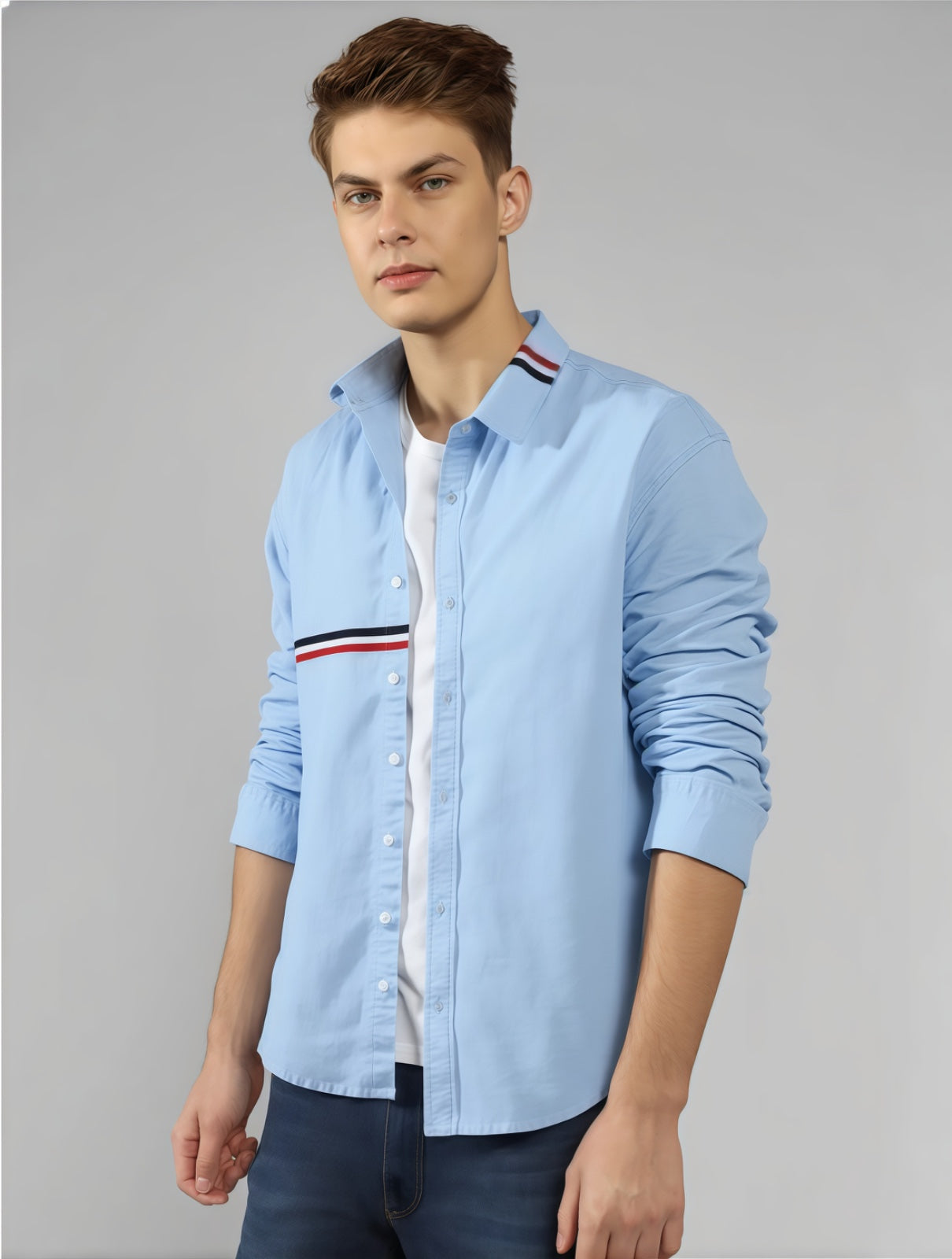 Blue Virtuoso Stripe full sleeve Shirt