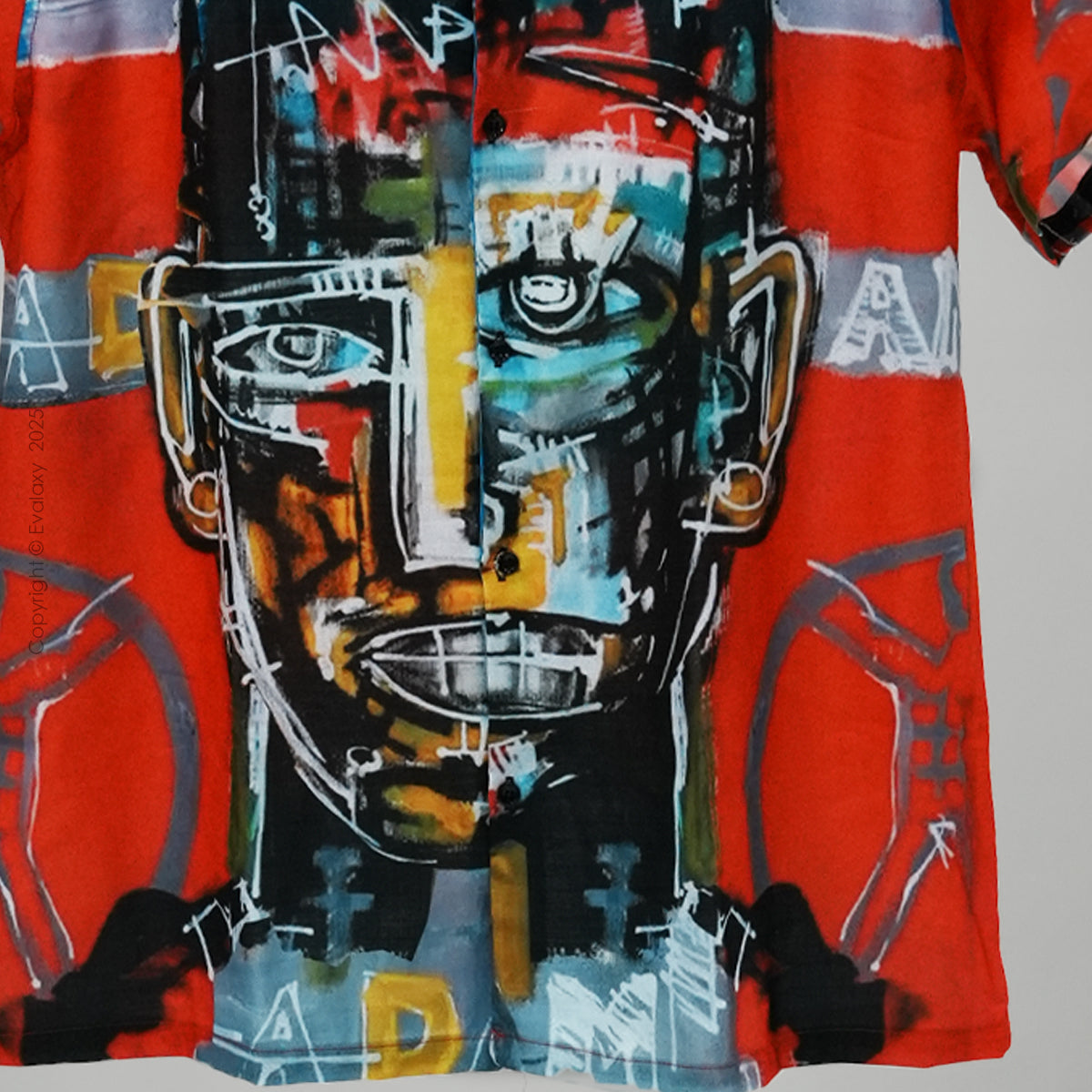 Adam Faces Graphic Oversized Half Sleeve Shirt For Men & Women