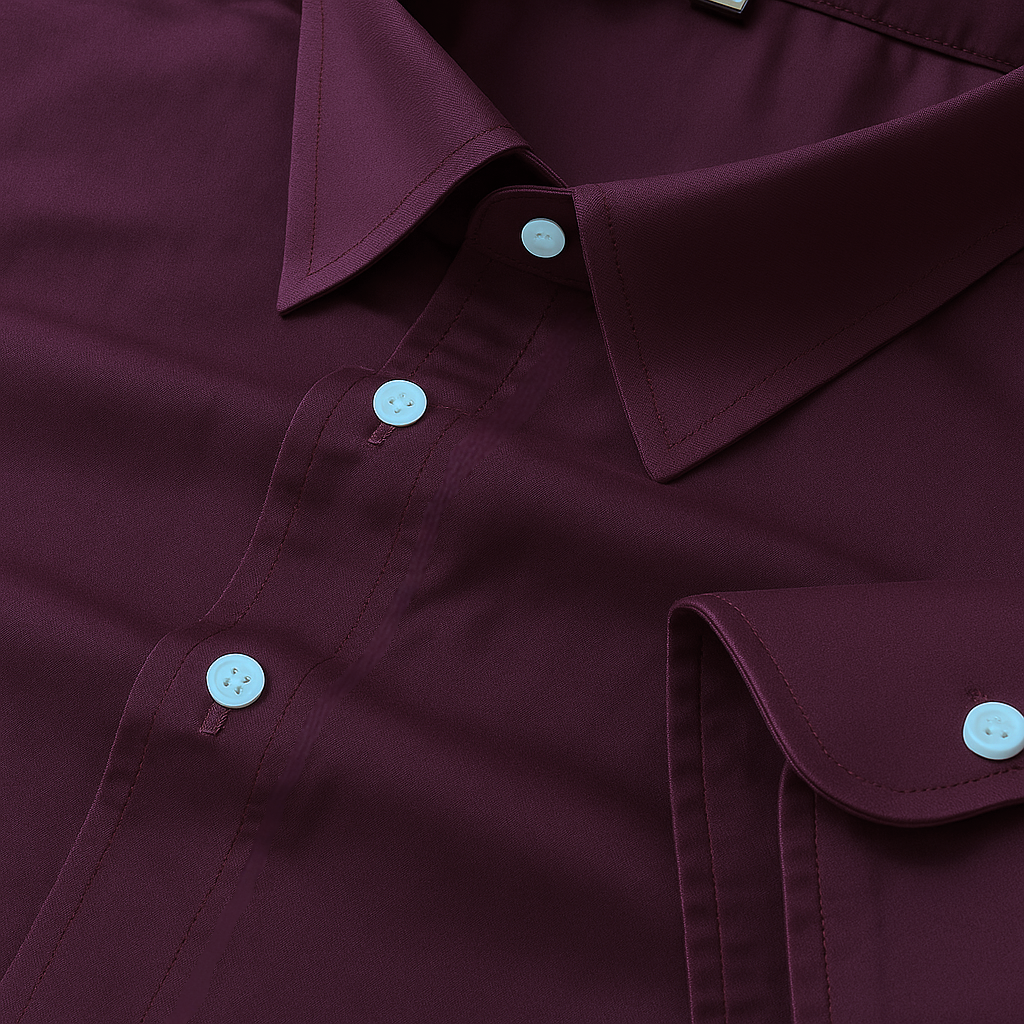 Purple Color Pure Cotton Shirt For Men