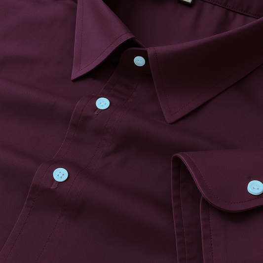 Purple Color Pure Cotton Shirt For Men