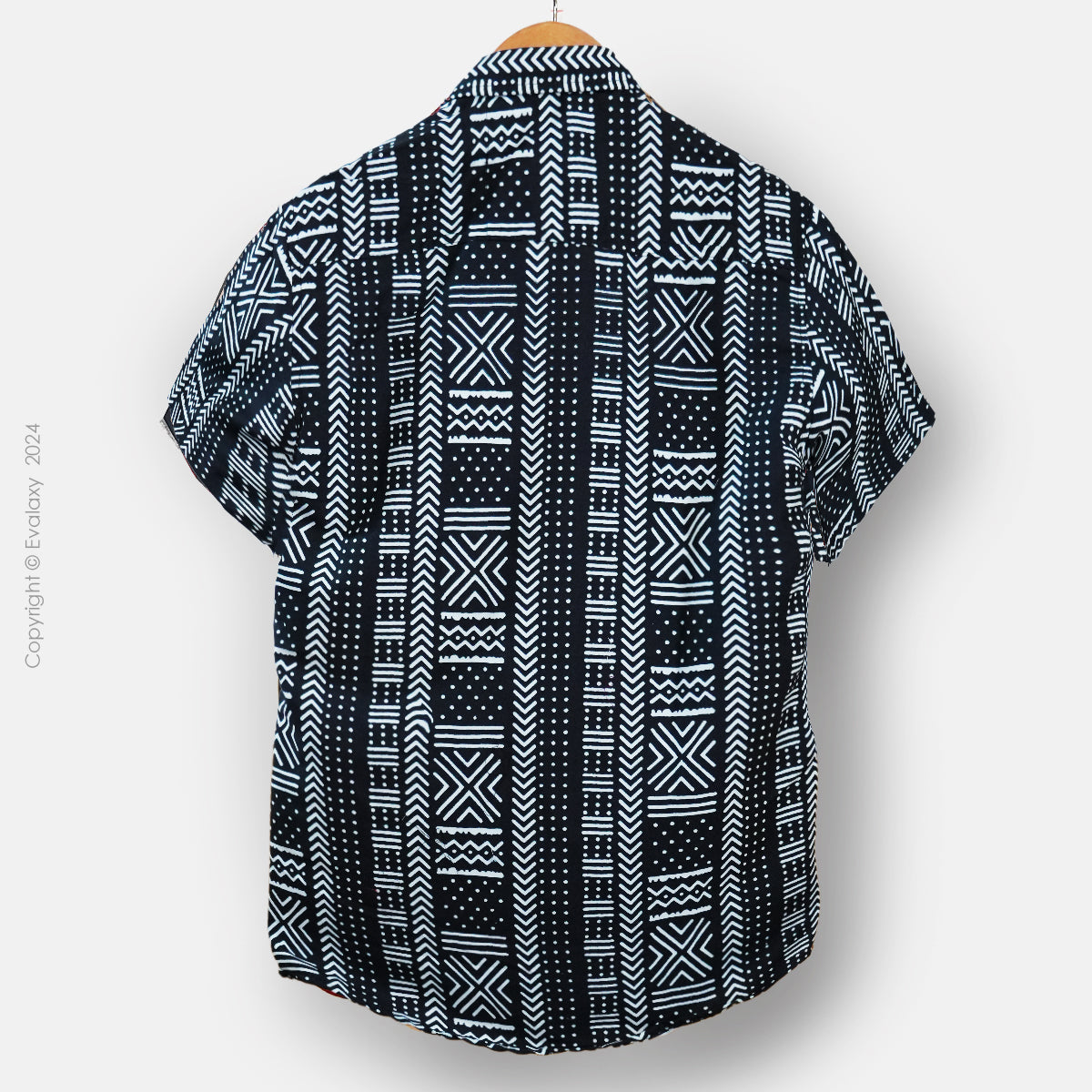 Black Geomatric Pattern Shirt