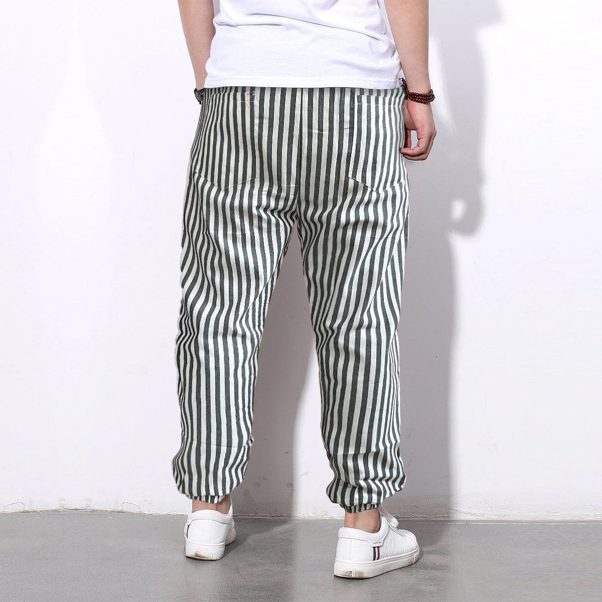 Loose Pants Multi Stripped Jogger Breathable Casual Harem Combo-Unisex Pants for Men and Women (Pack of 3)