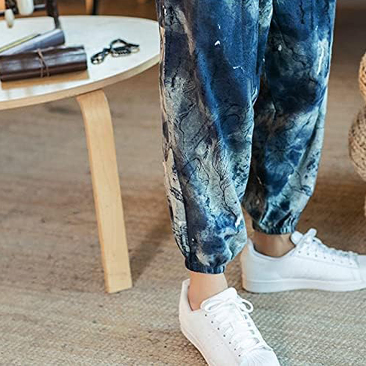 Loose SkyBlue StreetWear Jogger Breathable Casual Harem Pants