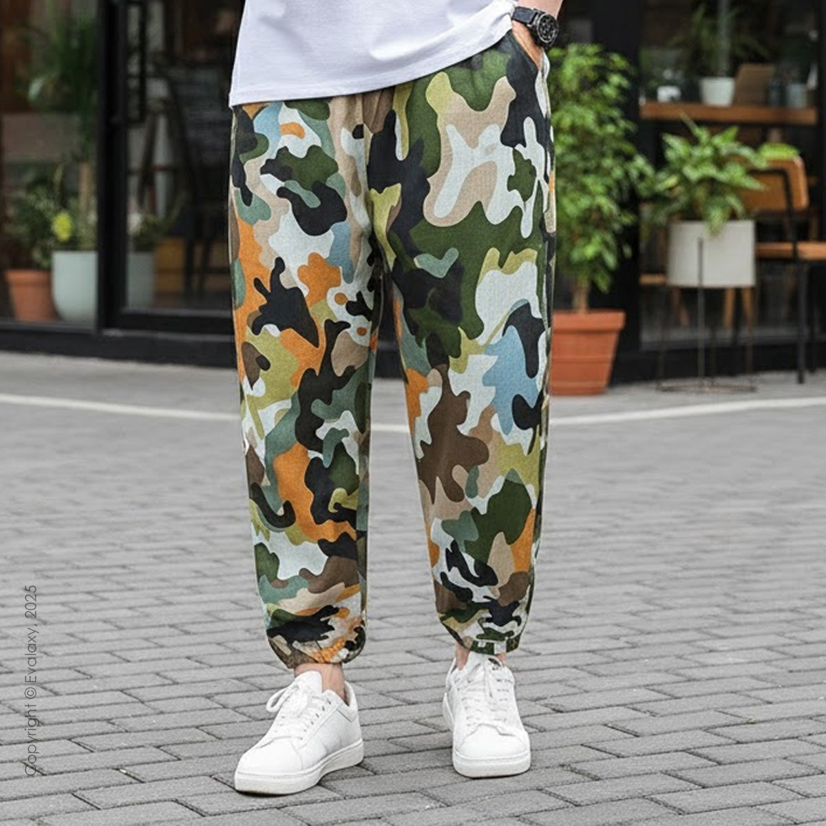 Loose Multicolor Camo Jogger Breathable Casual Harem Pants For Men & Women