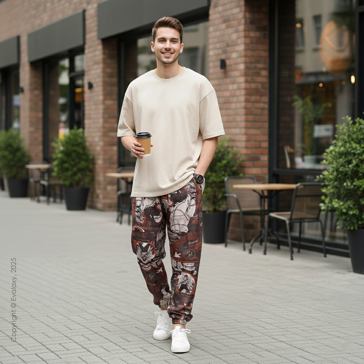 Evalaxy Urban Graphic Joggers – Unisex Streetwear Fit
