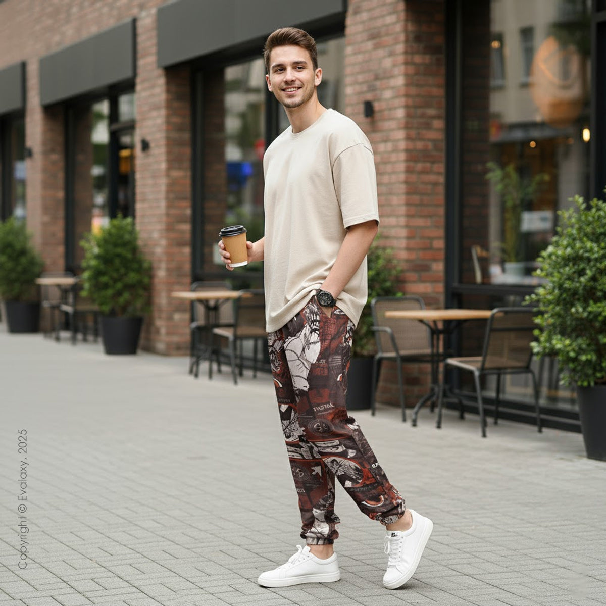 Evalaxy Urban Graphic Joggers – Unisex Streetwear Fit