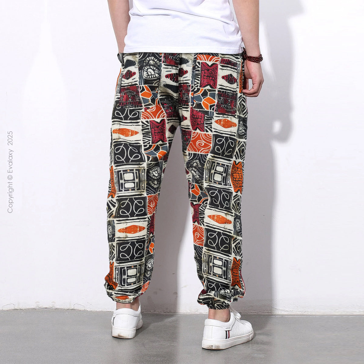 Multi Boxes Pattern StreetWear Jogger Breathable Casual Harem Pants for Men & Women