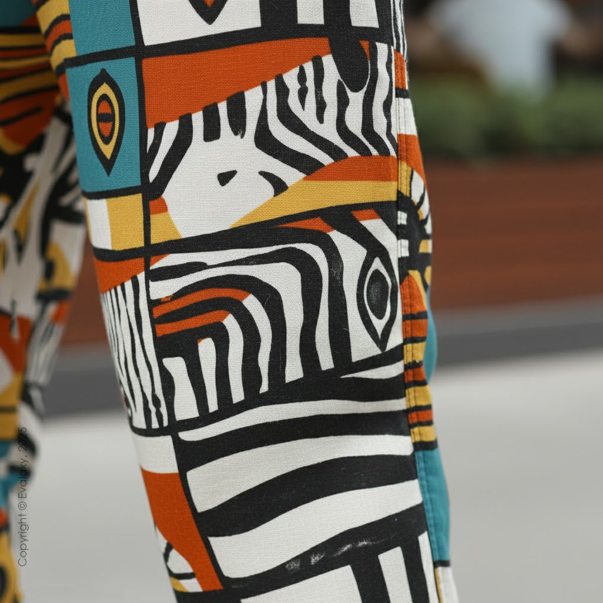 Evalaxy Unisex Tribal Art Joggers – Multicolor Street Fit