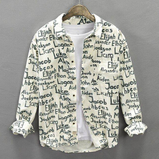 Jackson Text Full-Sleeve Shirts Without Tee