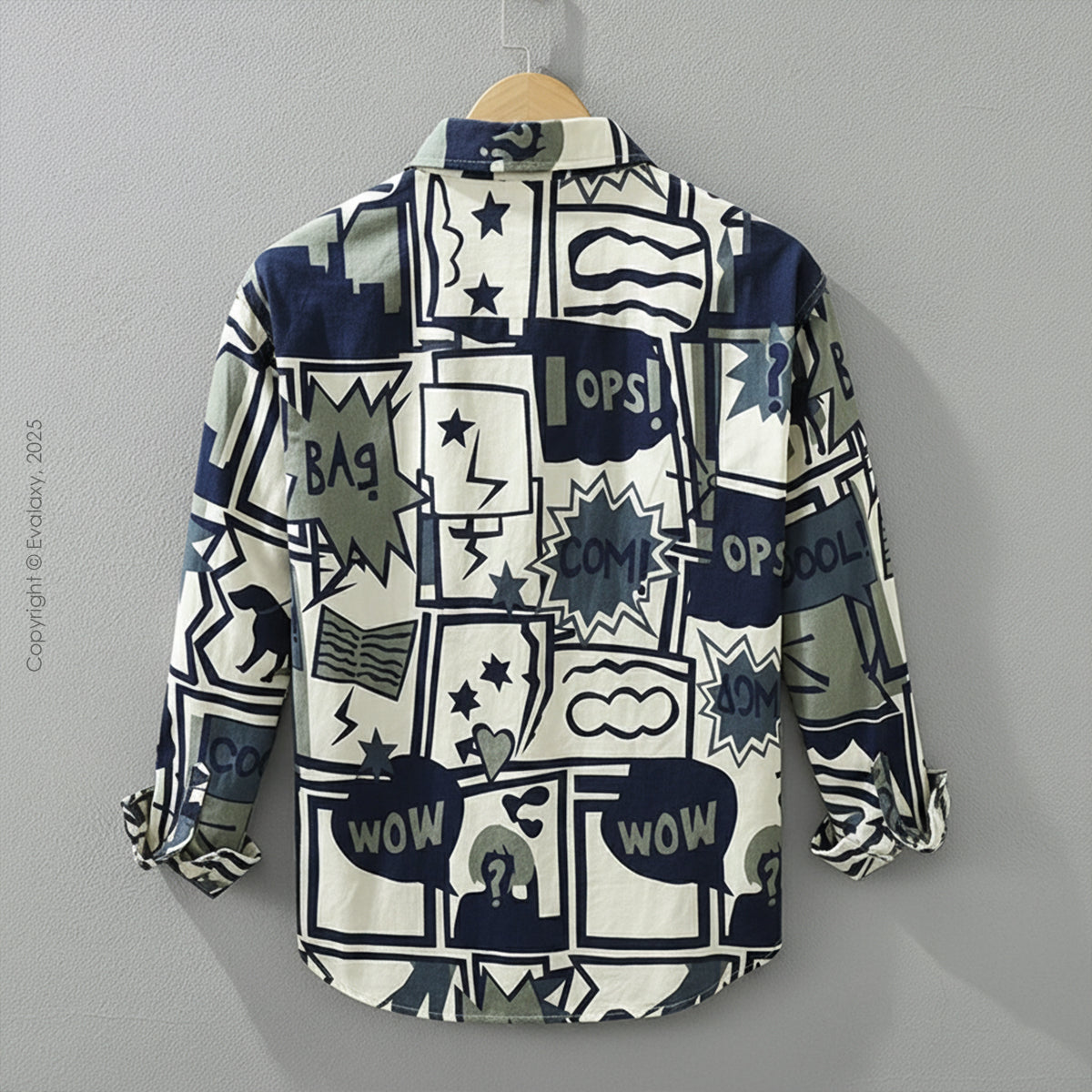 Blue Cool Bang Full-Sleeve Shirts Without Tee