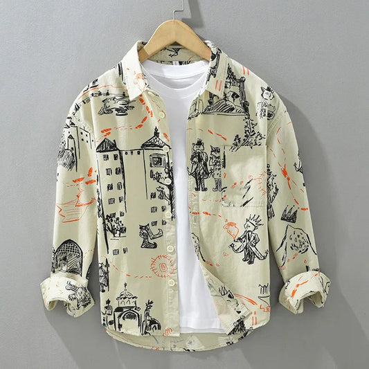 Pista King Village Art Full-Sleeve Shirts Without Tee