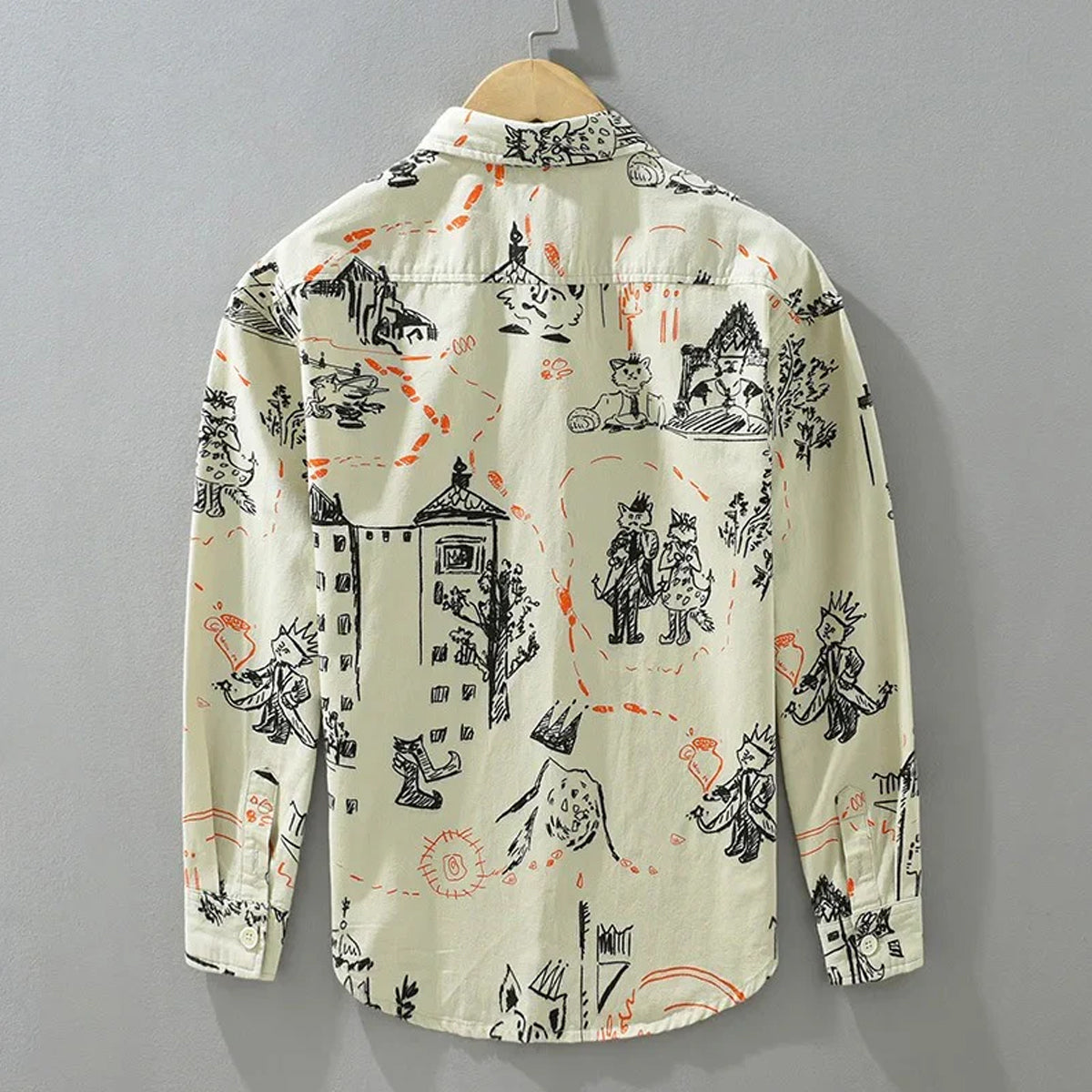 Pista King Village Art Full-Sleeve Shirts Without Tee