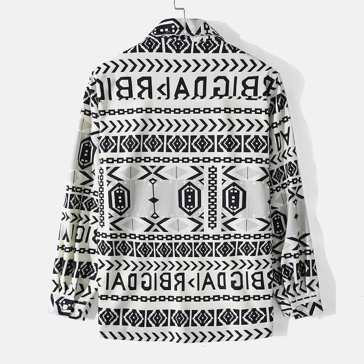 Geomatric Alphabet Full-Sleeve Shirts Without Tee