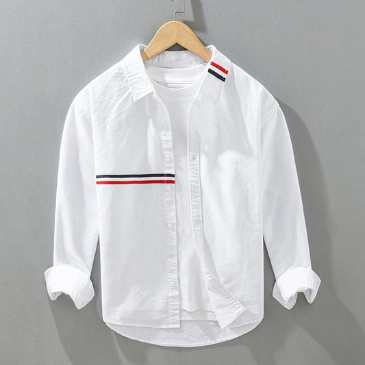 White Virtuoso Stripe full sleeve Shirt