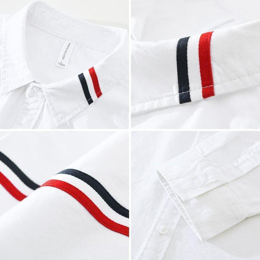 White Virtuoso Stripe full sleeve Shirt