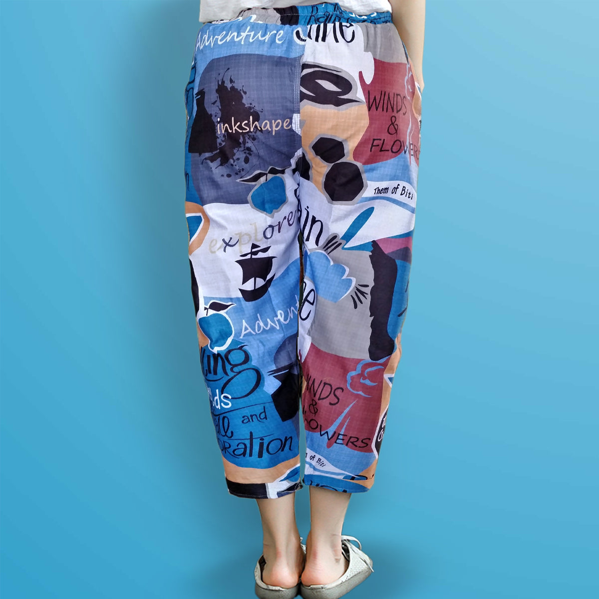 Vintage Camo & Adventure Rain Pajama Capri Combo Pack For Womens & Girls(Pack Of 2 Pcs)