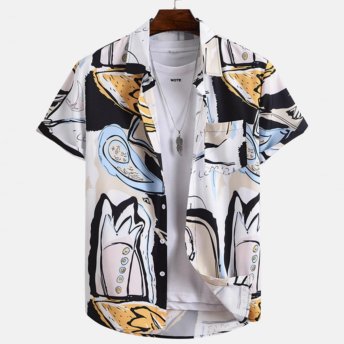 Men Random Print Shirt Combo Without Tee (Pack of 3 Pcs)