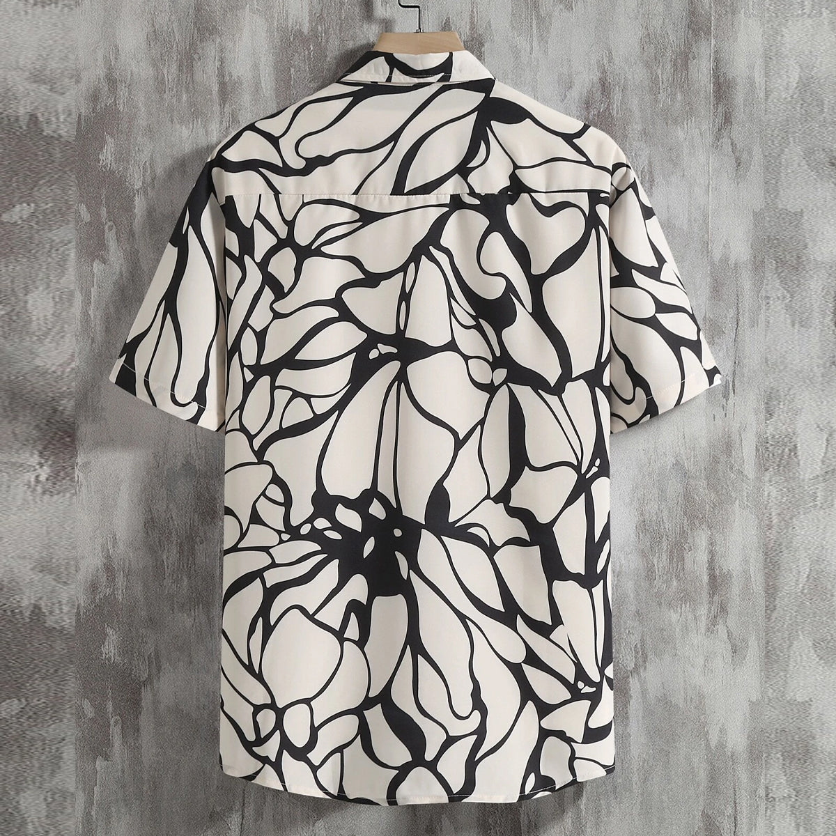 Men Random Abstract Graphic & Black Root Print Shirt Without Tee (Pack of 2 Pcs)