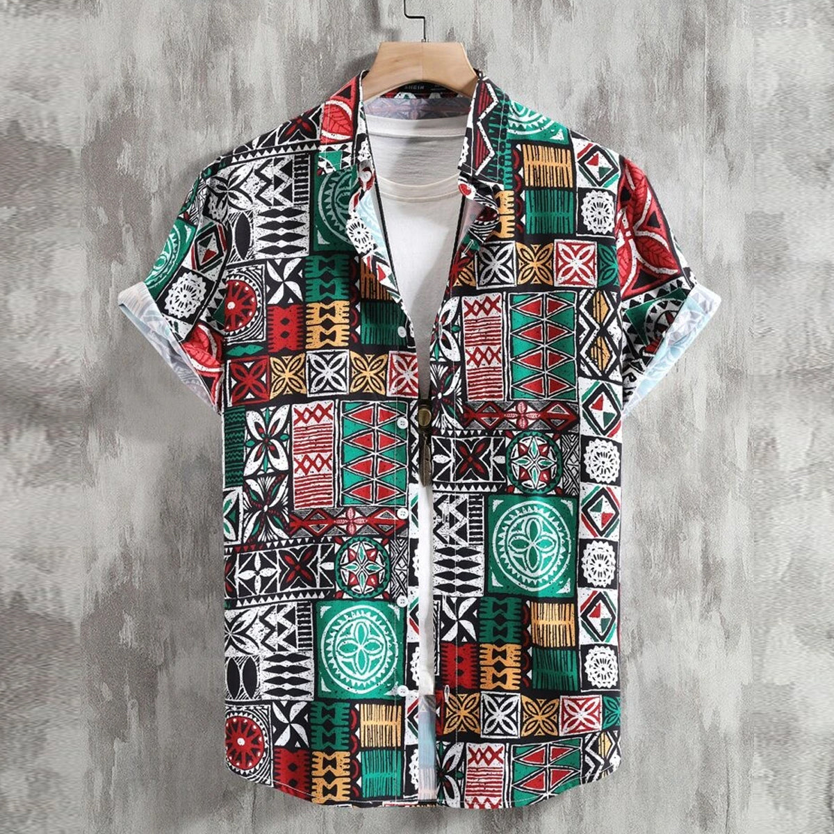 Men Creative Rangoli Art Shirt Without Tee