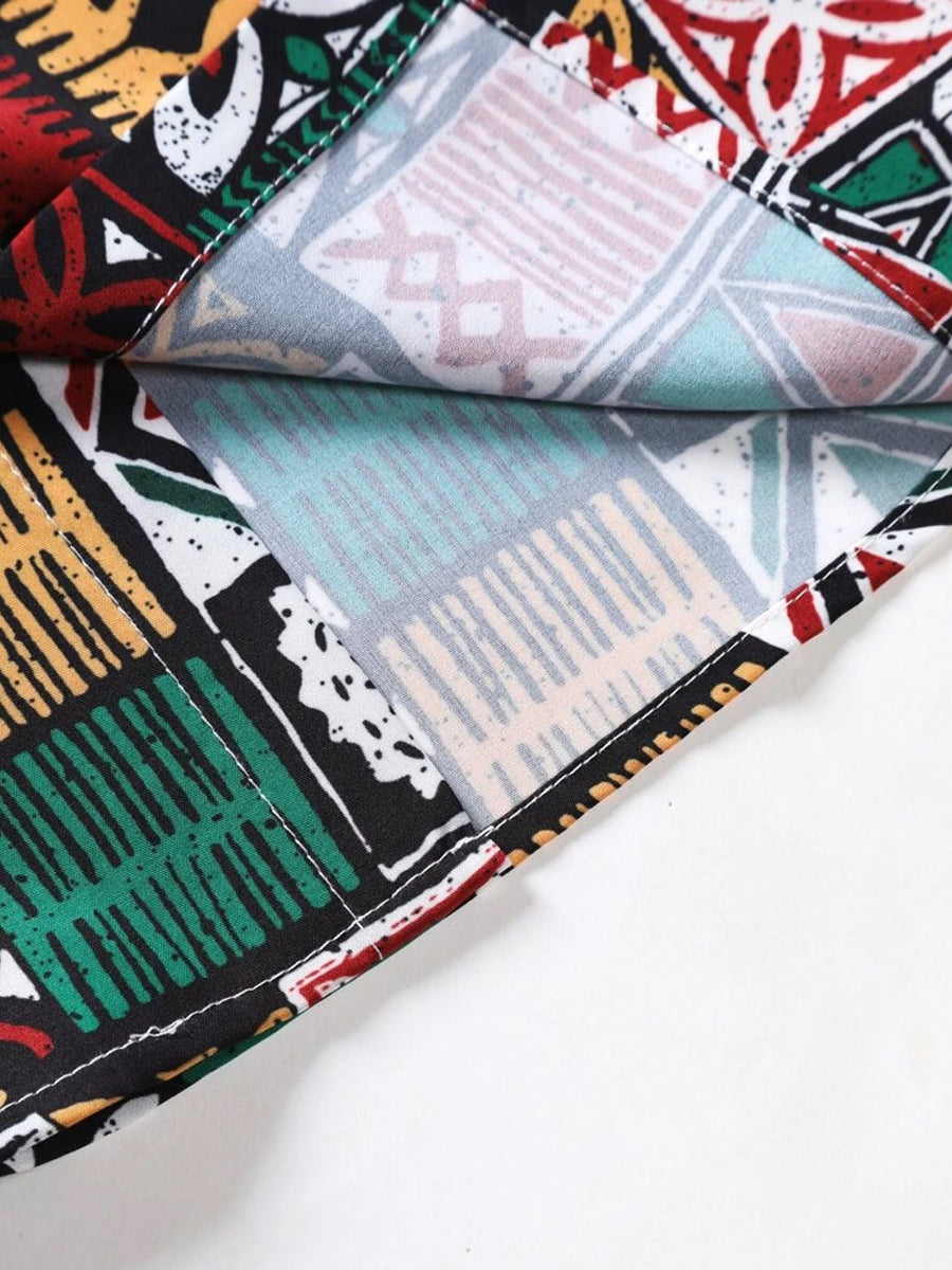 Men Creative Rangoli Art Shirt Without Tee