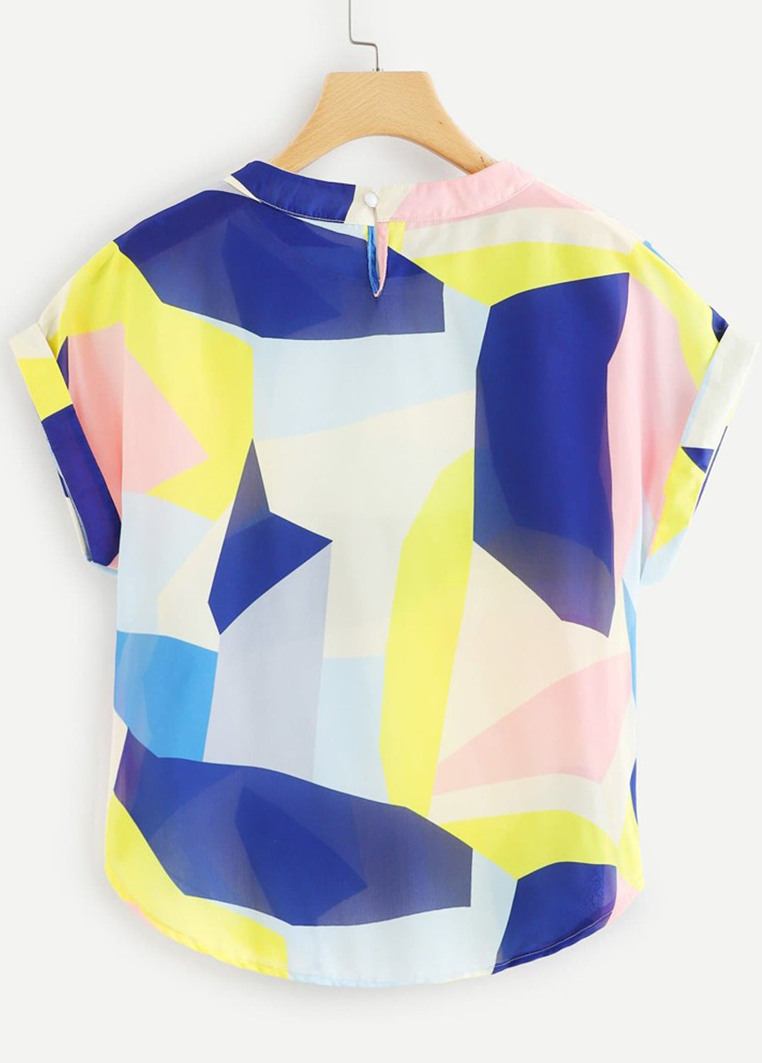 Stylish White Floral & Abstract Color Block Tops Combo For Women & Girls(Pack Of 2 Pcs)