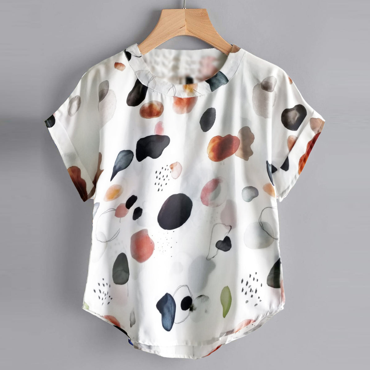 Stylish Coconut Leaf, White Floral & Water Drops Tops Combo For Women & Girls (Pack of 3)