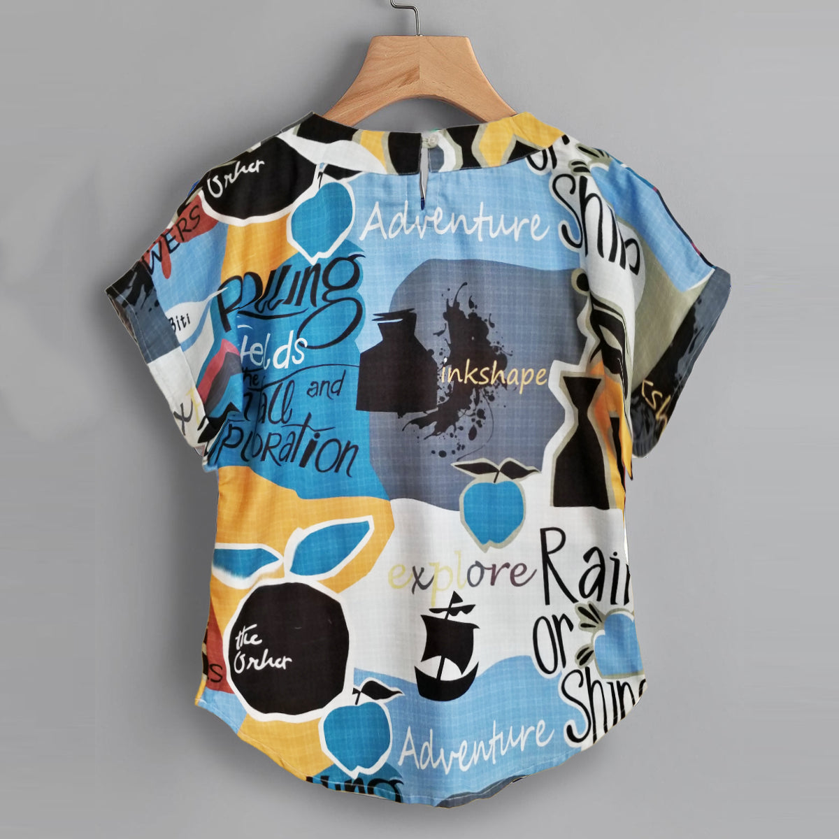 Stylish White Floral & Adventure Rain Tops Combo For Women & Girls(Pack Of 2 Pcs)