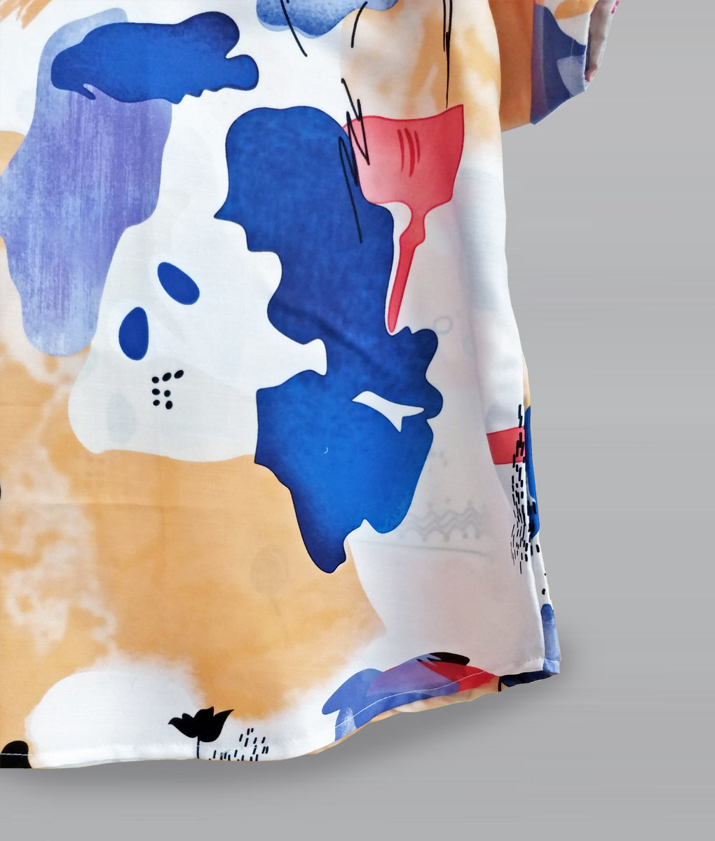 Stylish Tie Dye,Abstract Orange & Adventure Rain Tops Combo For Women & Girls (Pack of 3)