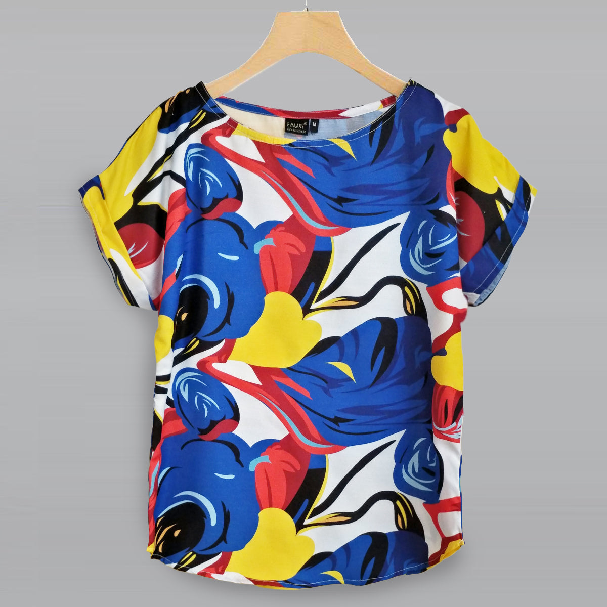 Stylish Turquoise ,Blue Yellow Eyes & Navy Banana Leaf Tops Combo For Women & Girls (Pack of 3)