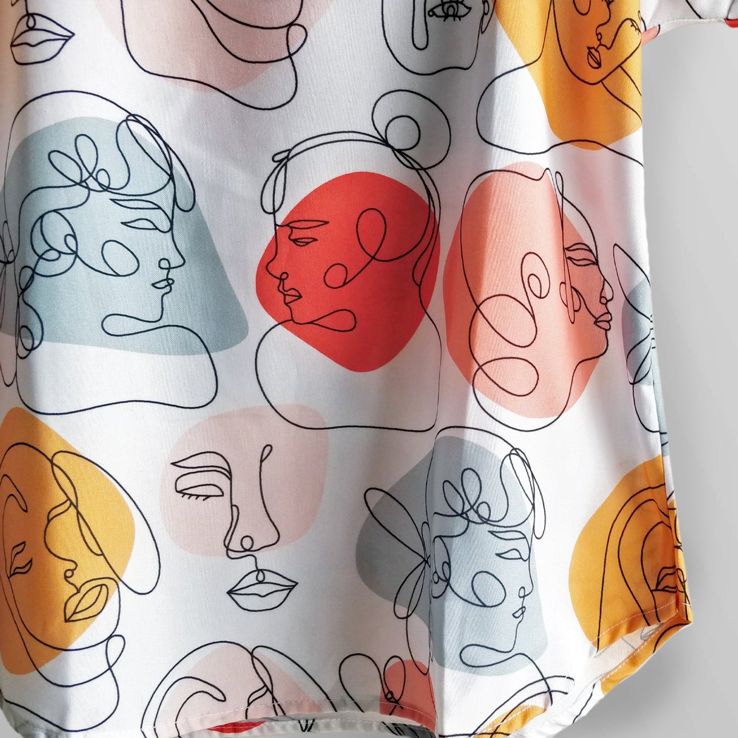 Stylish Abstract Faces,Banana Leaf & Panther Palm Tops Combo For Women & Girls (Pack of 3)