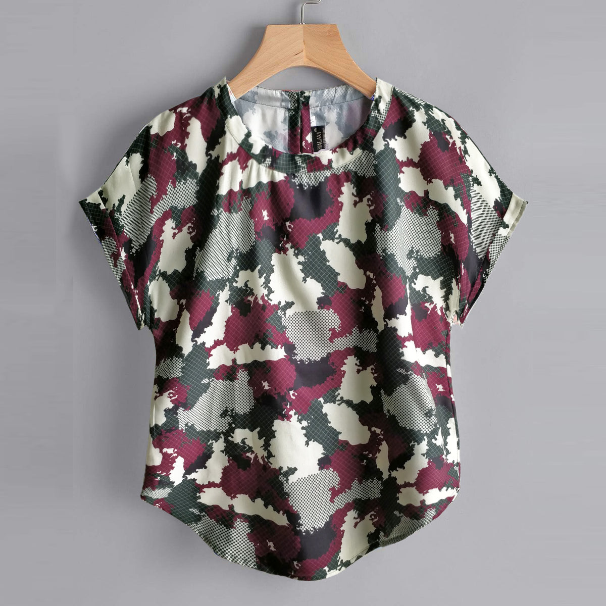 Stylish Abstract Faces,Camo & Abstract Blue Tops Combo For Women & Girls (Pack of 3)