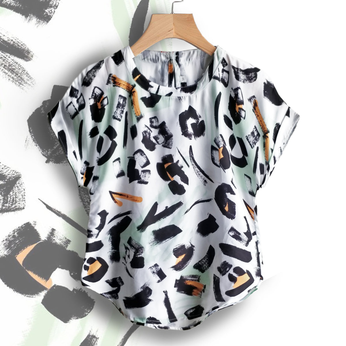 Stylish Foot Print, Cute Ani & Paint Brush Tops Combo For Women & Girls (Pack of 3)