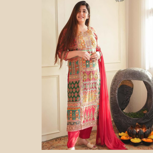 Sequence Kurti with Dupatta set