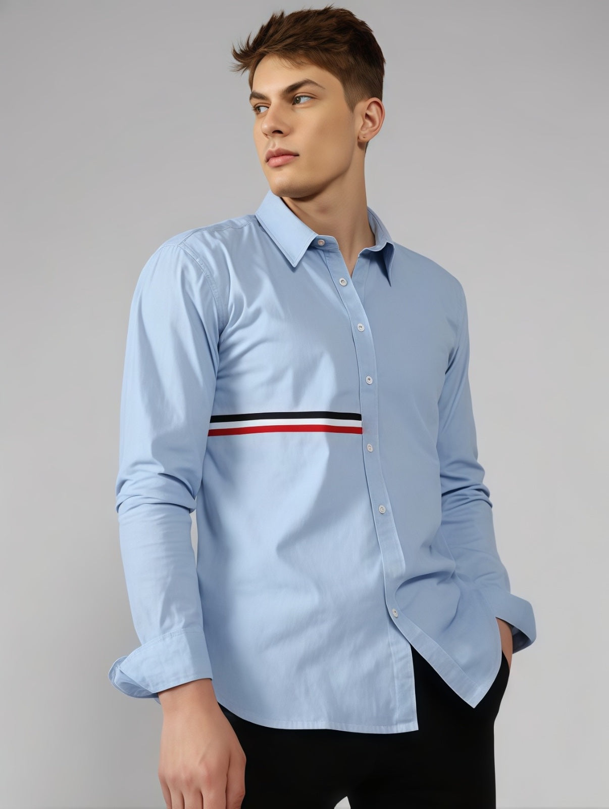 Blue Virtuoso Stripe full sleeve Shirt