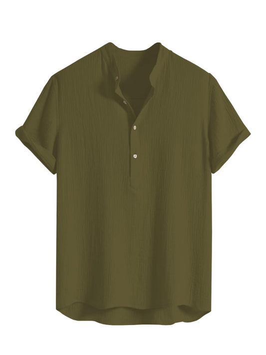 Men’s Soft Light weight Short Sleeve Casual Shirt